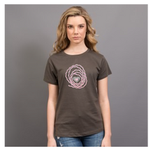 Load image into Gallery viewer, Love Swirls Ladies Cotton T-Shirt short sleeve