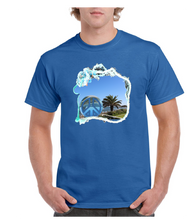 Load image into Gallery viewer, Peace Beach Mens T-shirt Short Sleeve