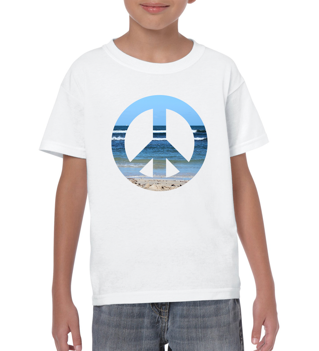 Love the Beach Youth Short Sleeve Cotton T-Shirt