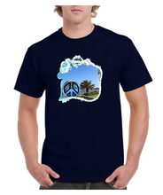 Load image into Gallery viewer, Peace Beach Mens T-shirt Short Sleeve

