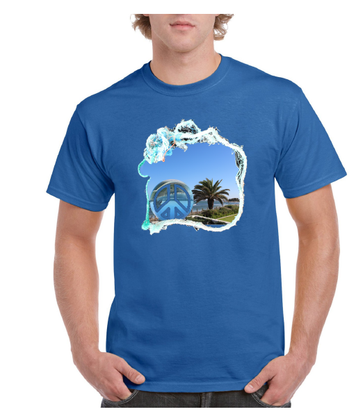 Peace Beach Mens T-shirt Short Sleeve